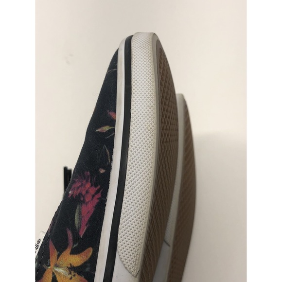 Vans Tropical Floral Black Bloom Canvas Sneakers Shoes Women's 8/Men's 6.5 - Picture 6 of 11